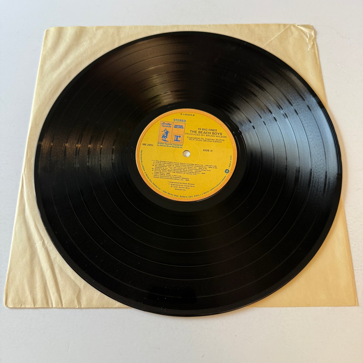 The Beach Boys 15 Big Ones Used Vinyl LP VG+\VG