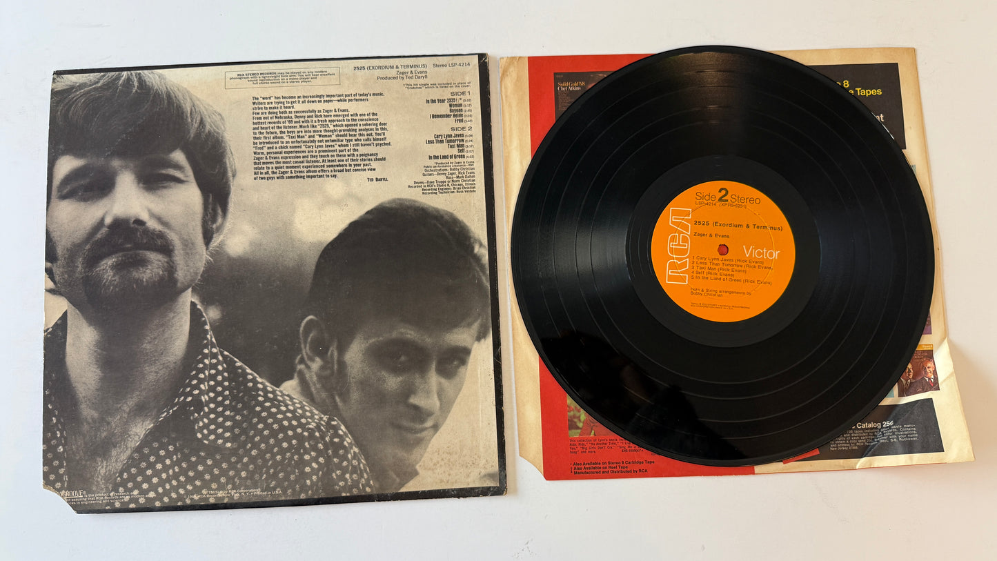 Zager & Evans 2525 (Exordium & Terminus) Used Vinyl LP VG+\VG