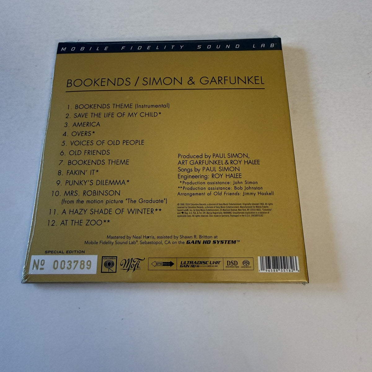 Simon & Garfunkel Bookends New Digipak Hybrid SACD M\M