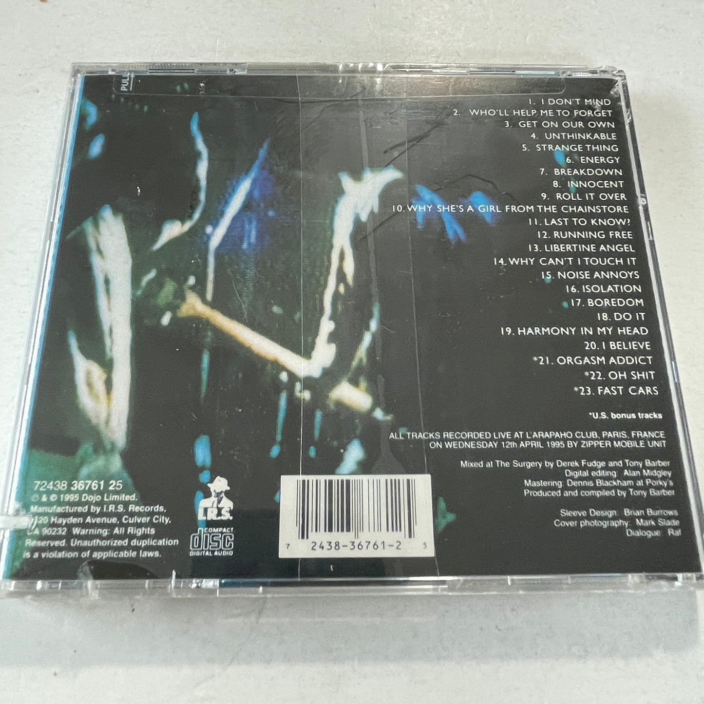 Buzzcocks – French New Sealed CD M\VG+ I.R.S. Records – 72438 36761 25