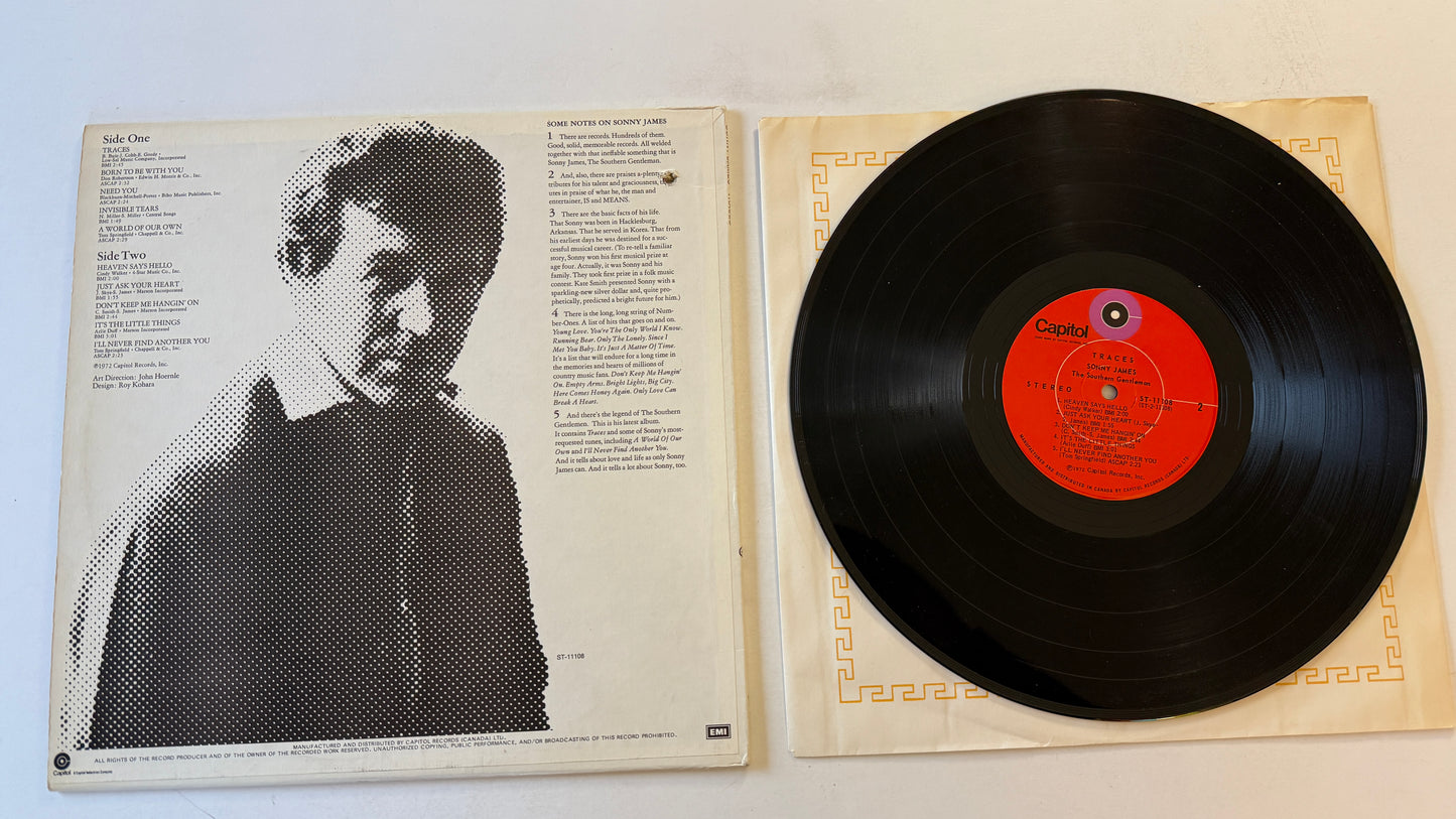 Sonny James Traces Used Vinyl LP VG+\VG