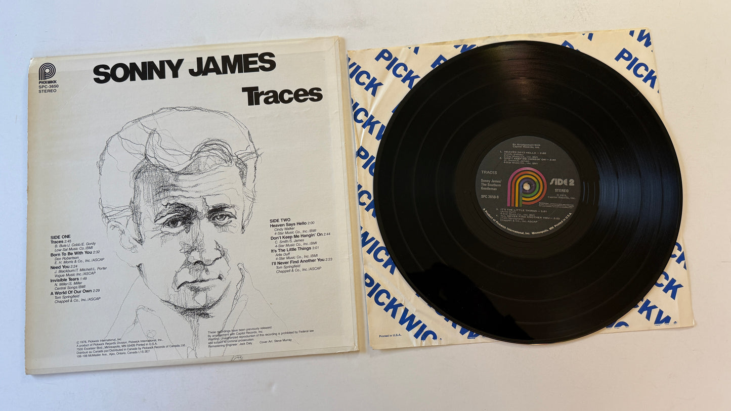 Sonny James Traces Used Vinyl LP VG+\VG+