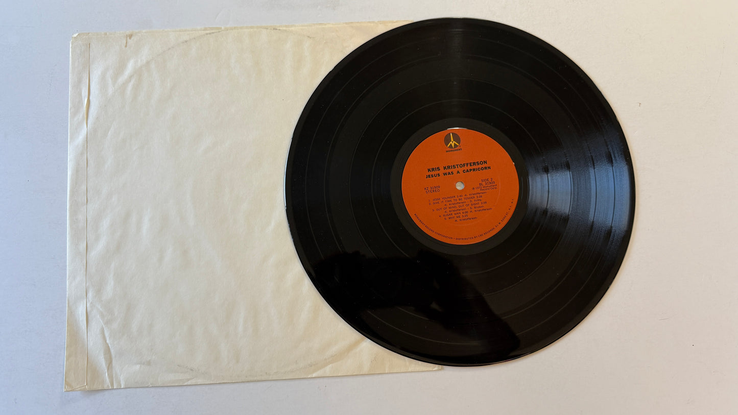 Kris Kristofferson Jesus Was A Capricorn Used Vinyl LP VG+\VG