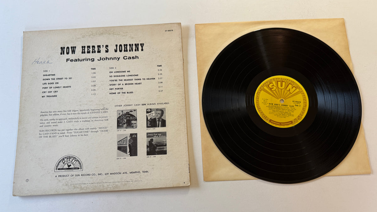 Johnny Cash Now Here's Johnny Cash Used Vinyl LP VG+\VG