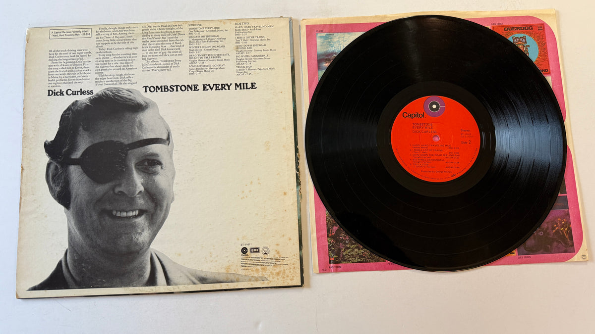 Dick Curless Tombstone Every Mile Used Vinyl LP VG+\G+