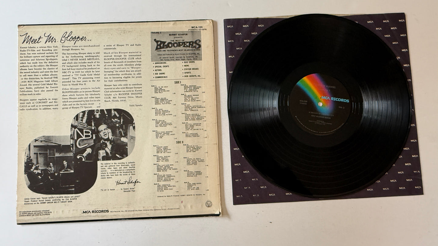 Kermit Schafer The Best Of...Bloopers-Radio And Television's Most Hilarious Boners Used Vinyl LP VG+\VG