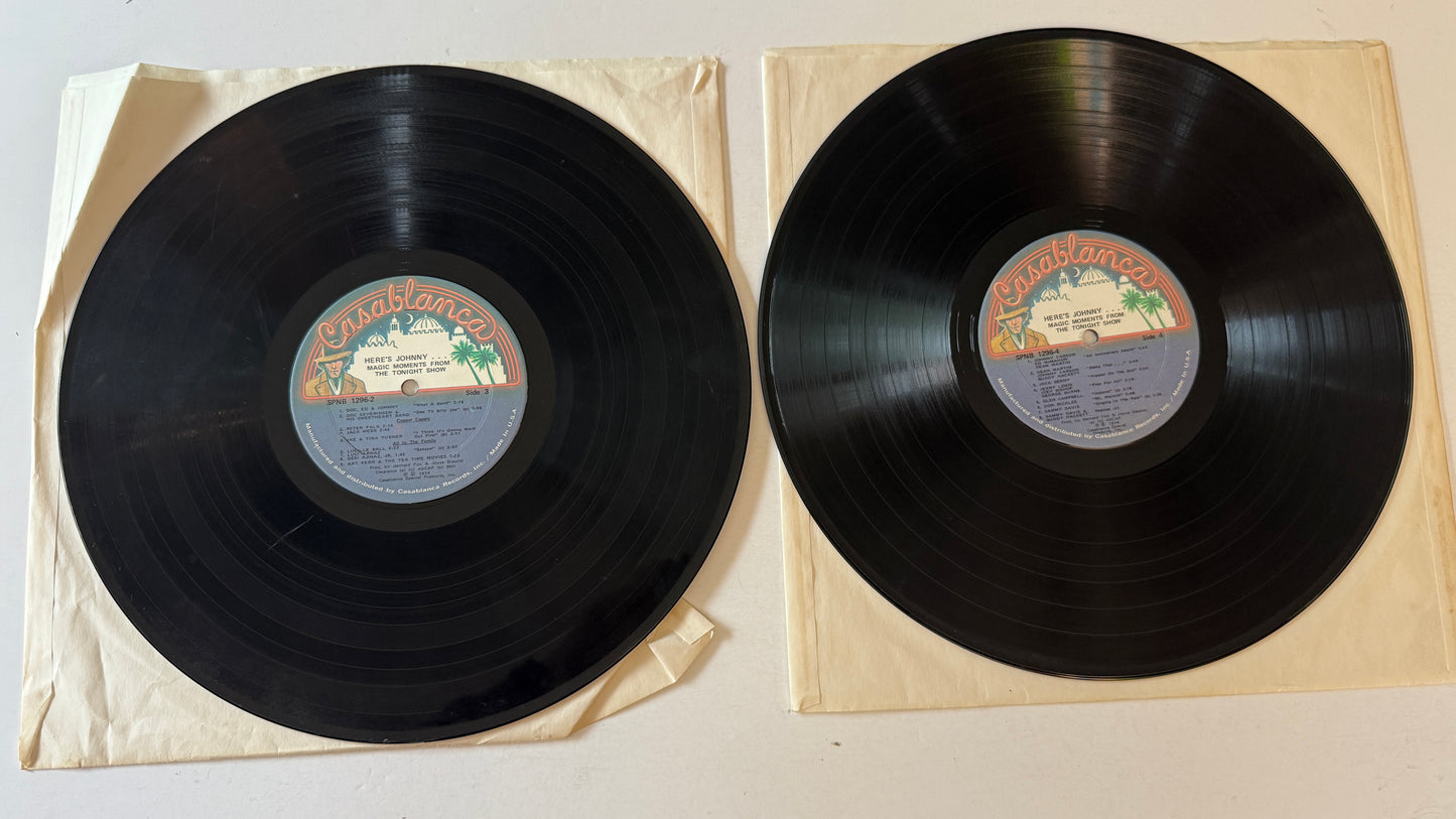 Johnny Carson Here's Johnny.... Magic Moments From The Tonight Show Used Vinyl 2LP VG+\VG