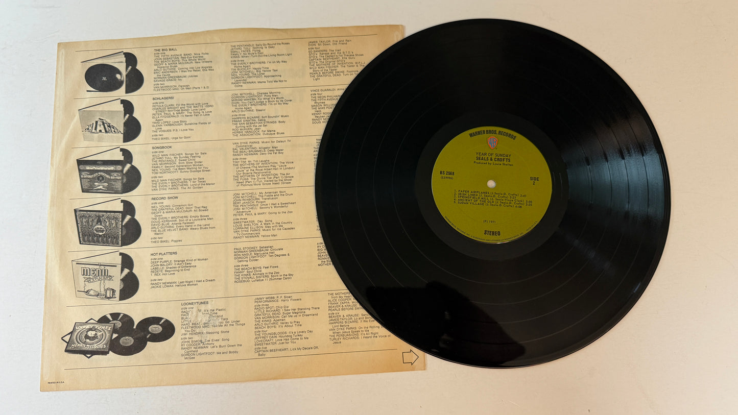 Seals & Crofts Year Of Sunday Used Vinyl LP VG+\VG