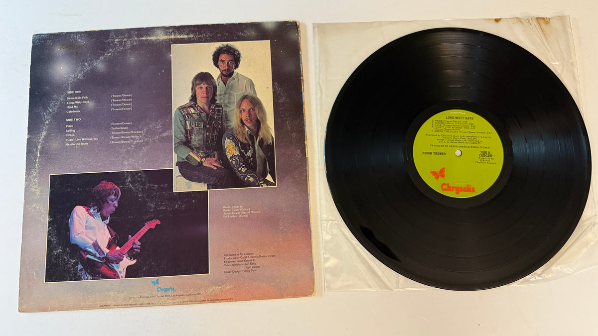 Robin Trower Long Misty Days Used Vinyl LP VG+\G+