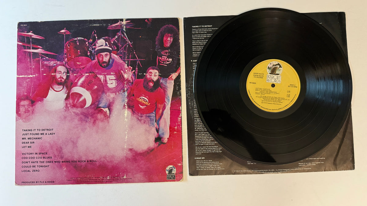 Good Rats From Rats To Riches Used Vinyl LP VG+\VG