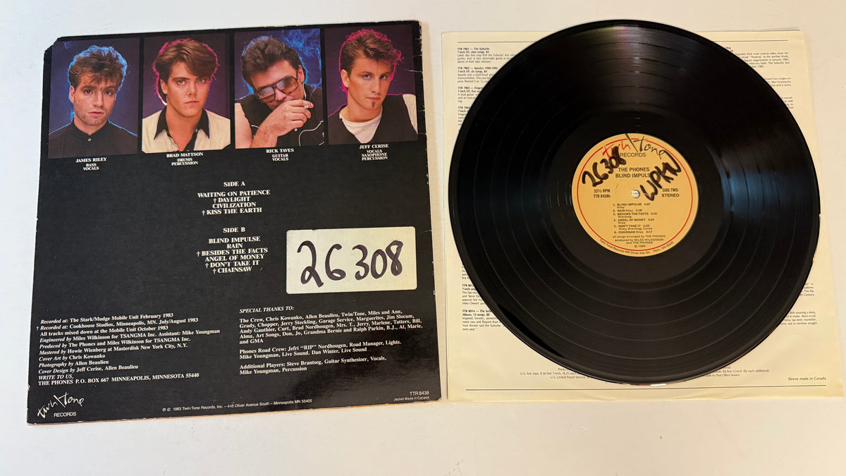 The Phones Blind Impulse Used Vinyl LP VG+\VG