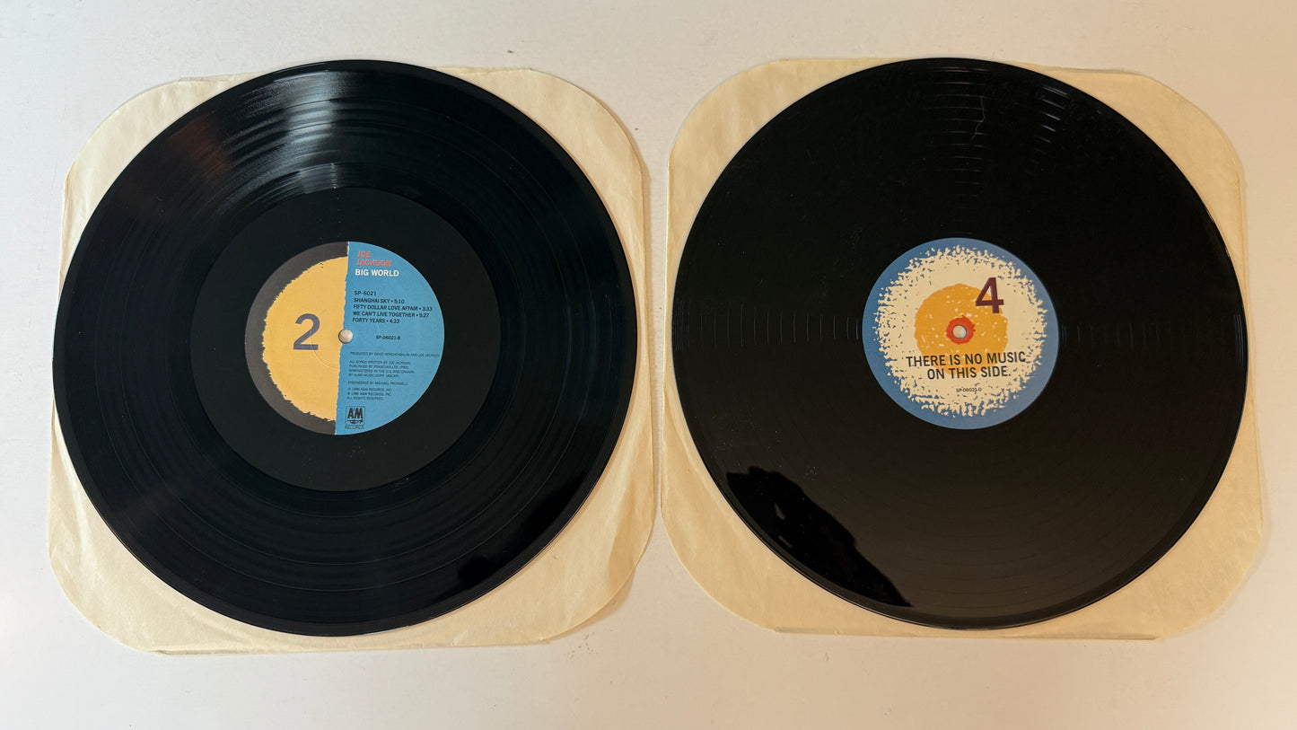 Joe Jackson Big World Used Vinyl 2LP VG+\VG