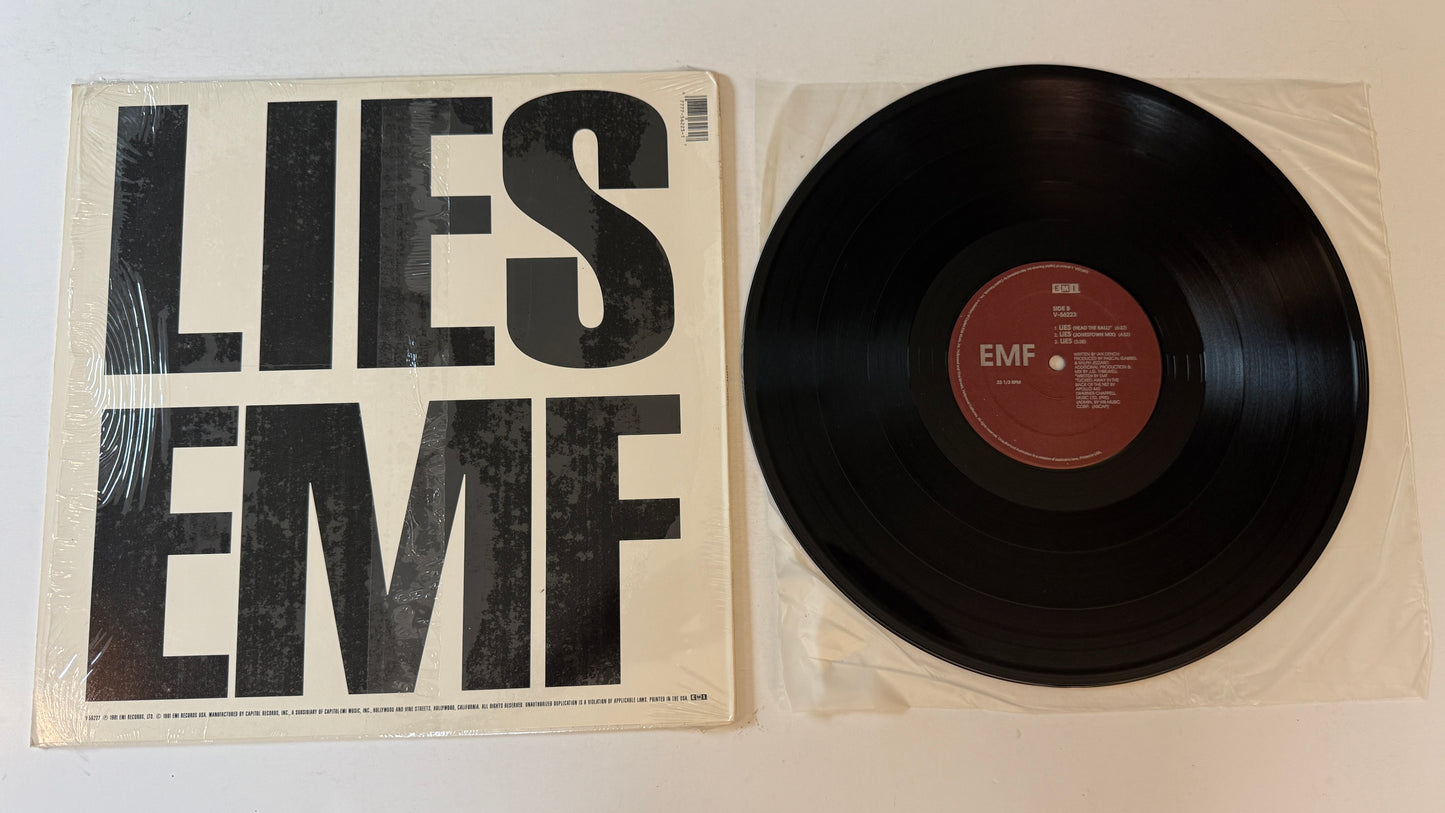 EMF Lies 12" Used Vinyl Single VG+\VG+