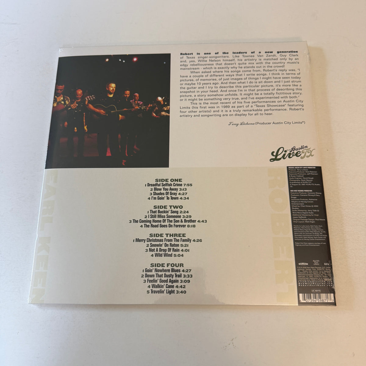 Robert Earl Keen Live From Austin, TX New Vinyl 2LP M\M