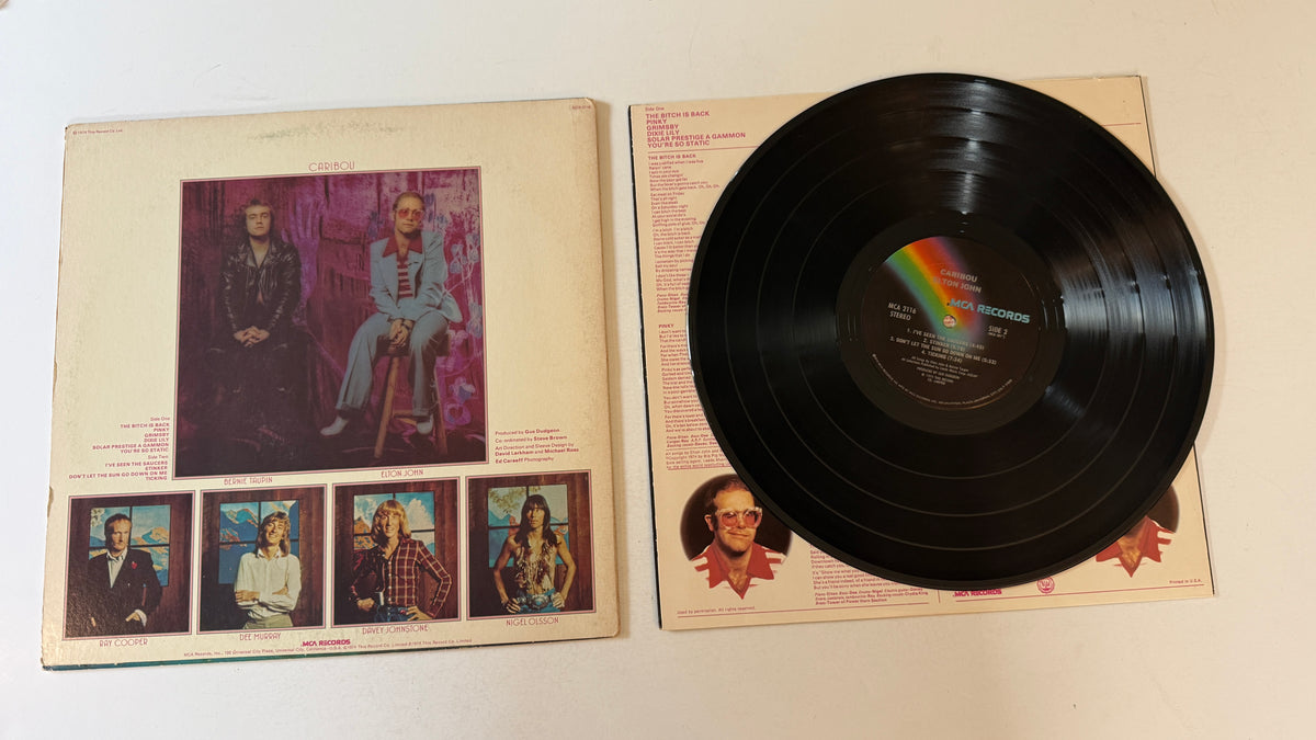 Elton John Caribou Used Vinyl LP VG+\VG