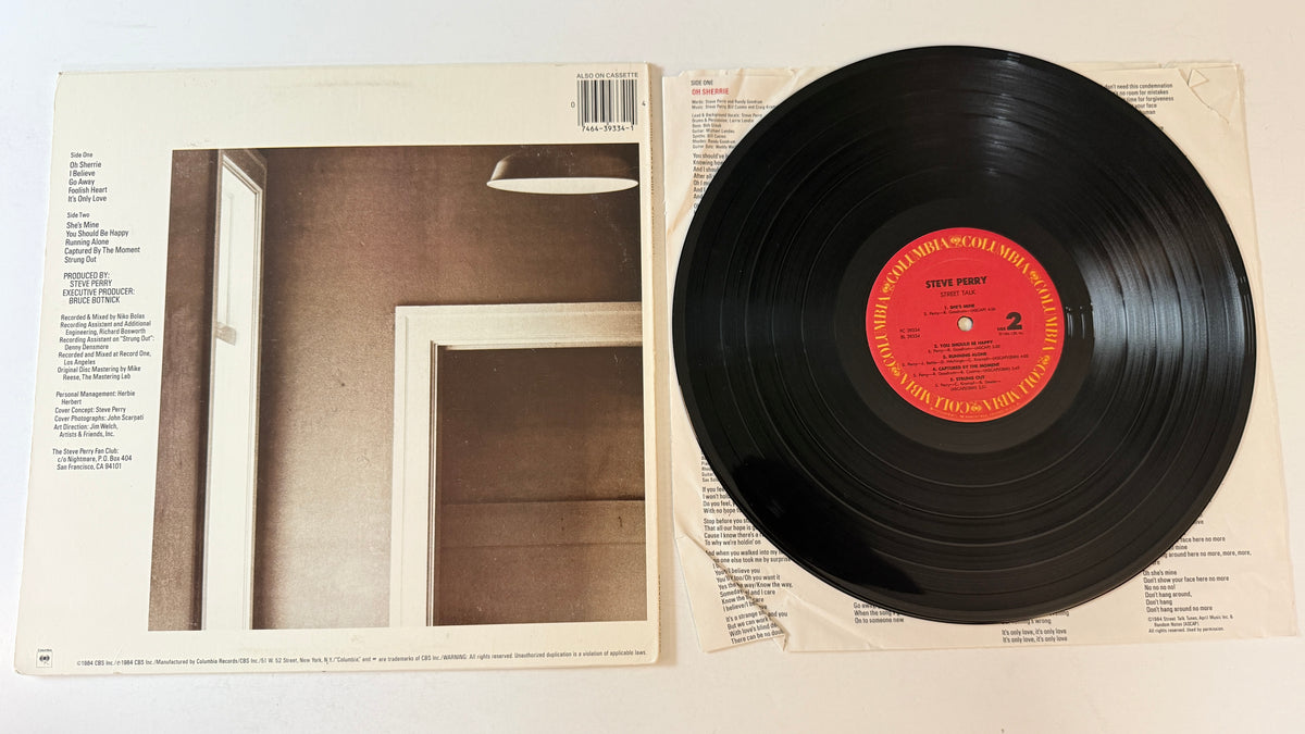 Steve Perry Street Talk Used Vinyl LP VG+\VG
