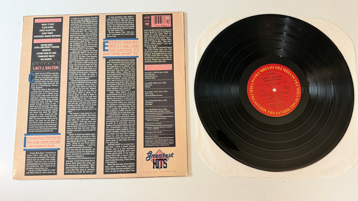 Lacy J. Dalton Greatest Hits Used Vinyl LP VG+\VG