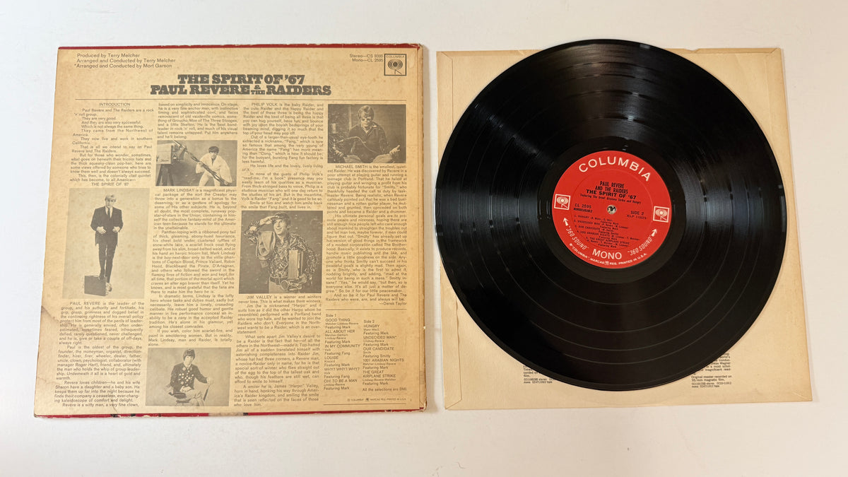 Paul Revere & The Raiders The Spirit Of '67 Used Vinyl LP VG+\VG