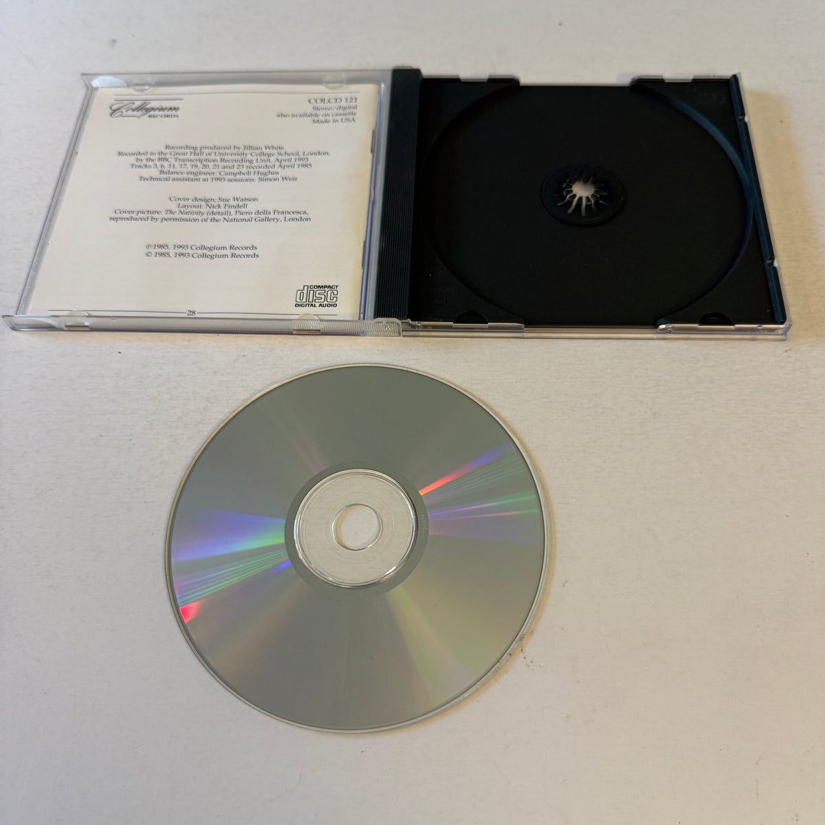The Cambridge Singers Christmas Day In The Morning Used CD VG+\VG+