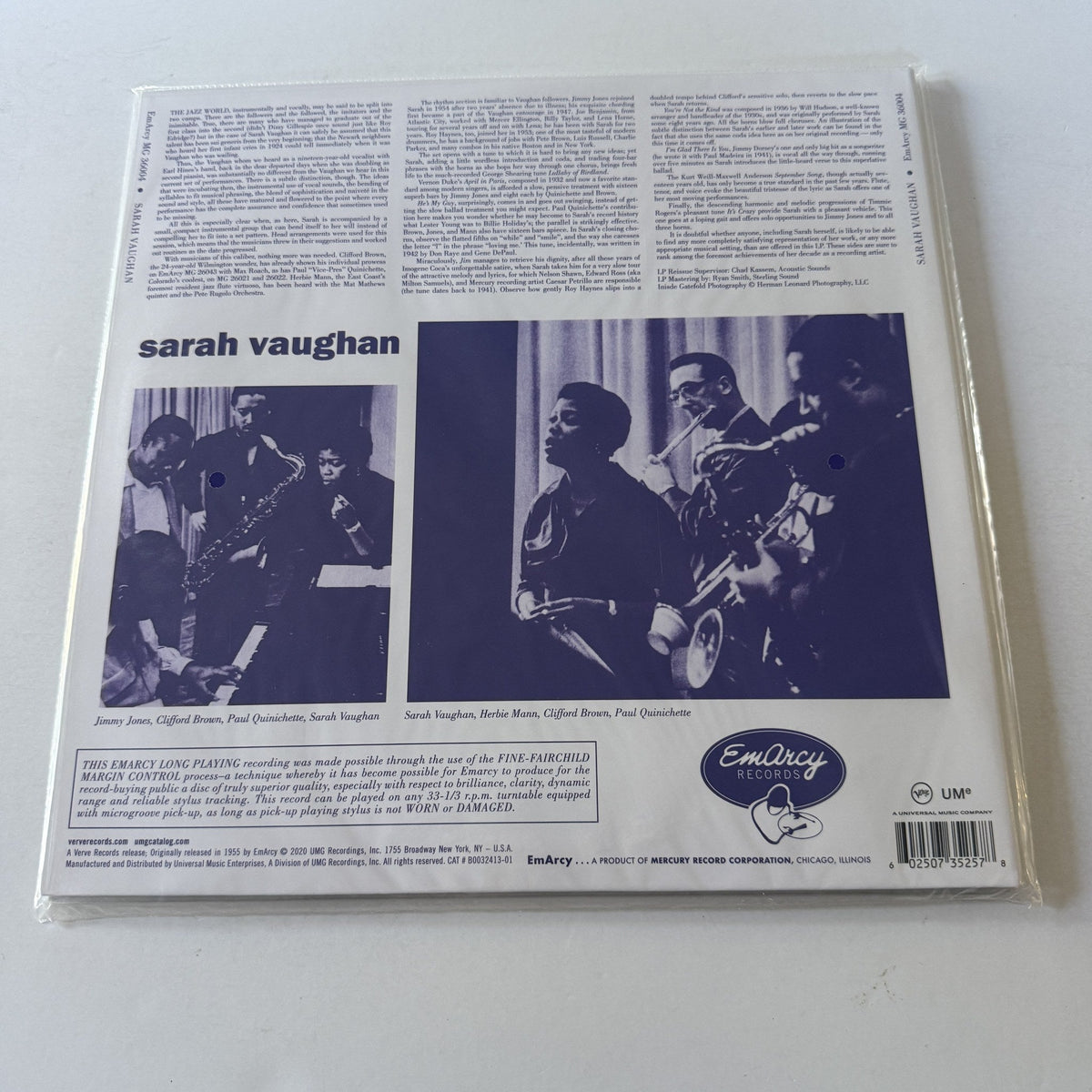 Sarah Vaughan Sarah Vaughan New Vinyl LP M\M
