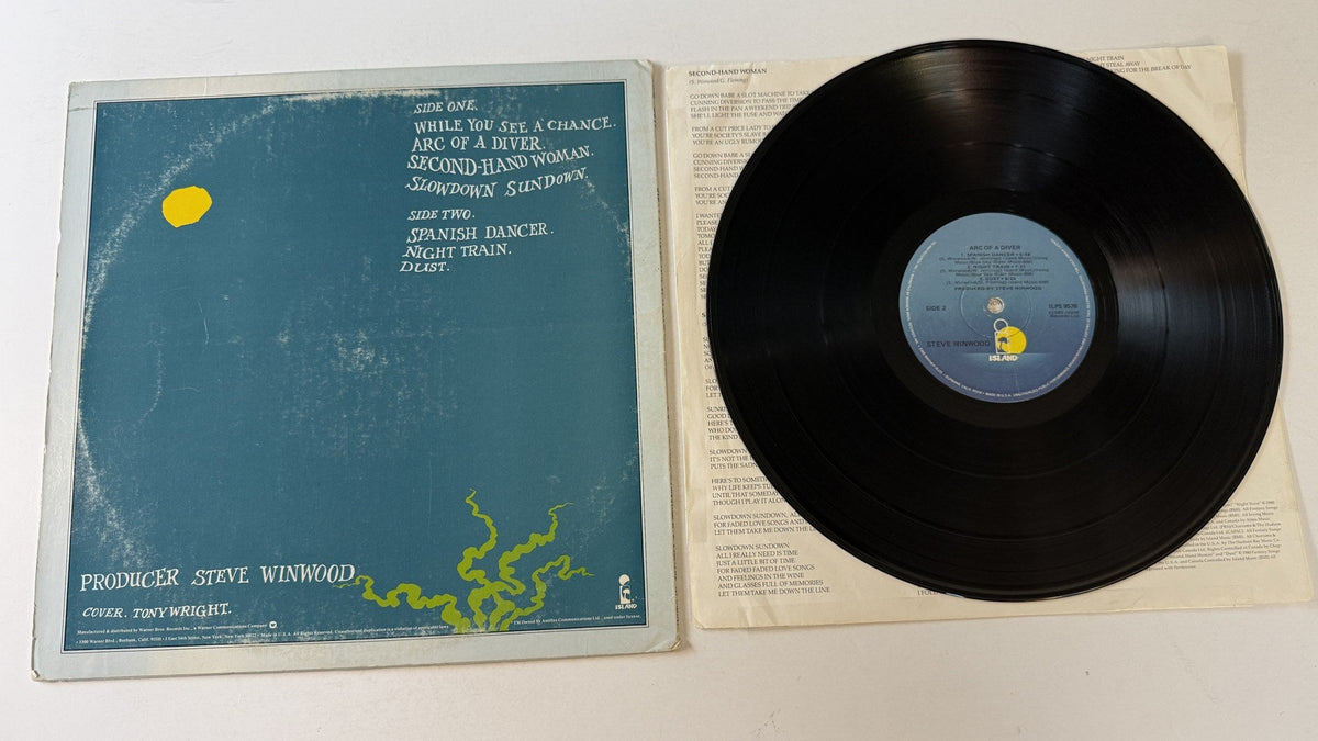 Steve Winwood Arc Of A Diver Used Vinyl LP VG+\VG