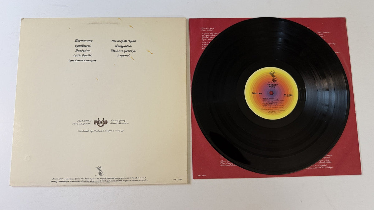 Poco Legend Used Vinyl LP VG+\VG