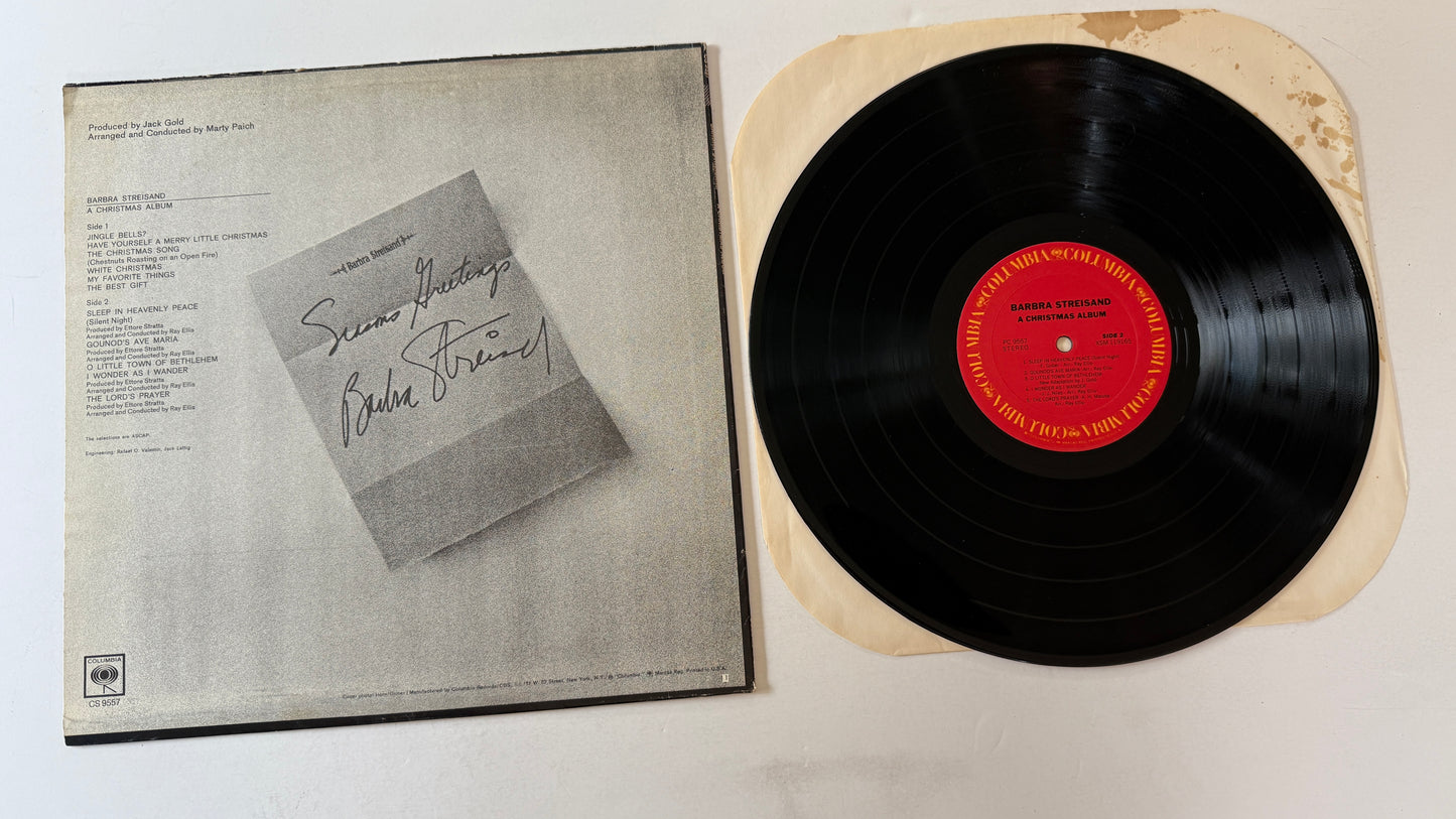 Barbra Streisand A Christmas Album Used Vinyl LP VG+\G+