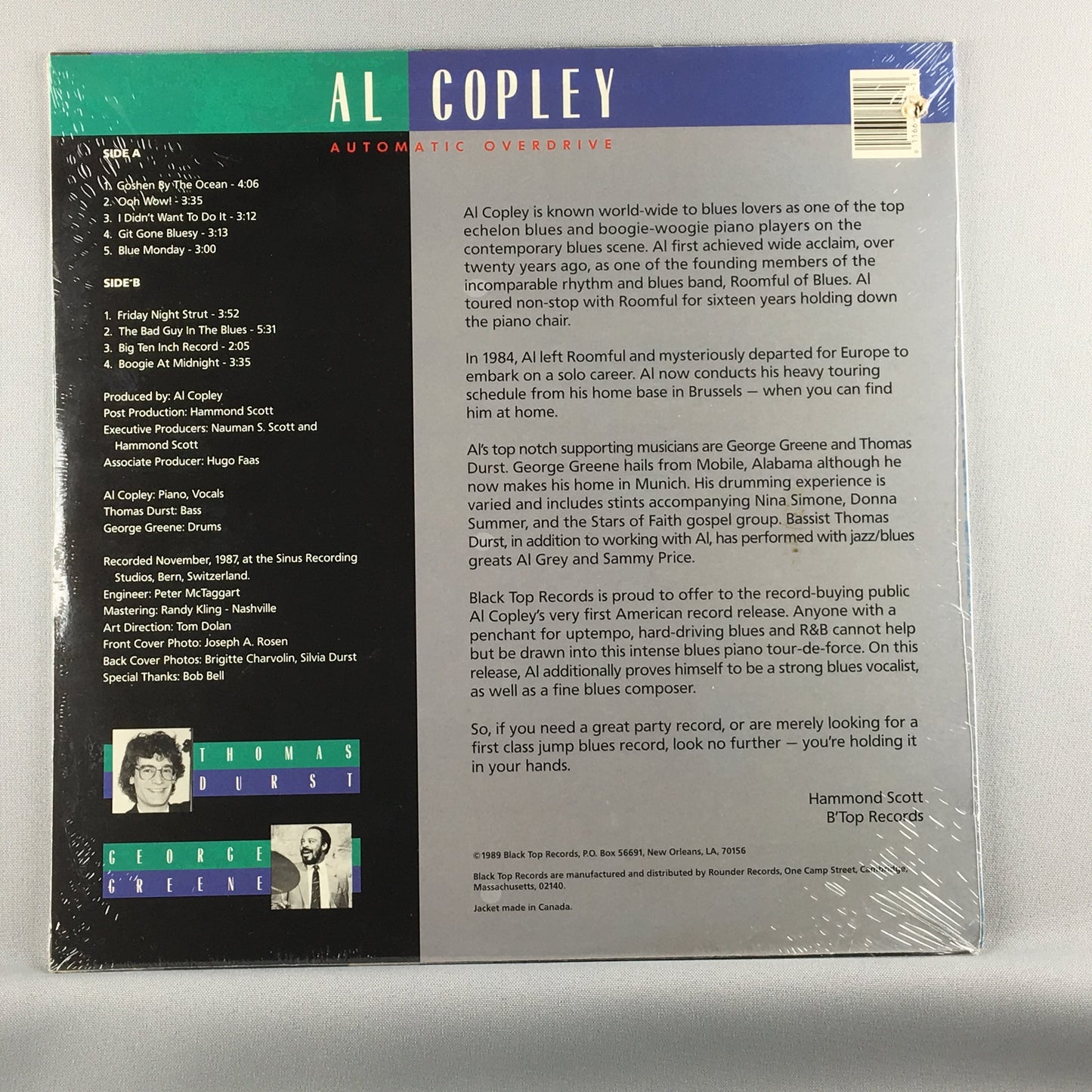 Al Copley Automatic Overdrive Used Vinyl LP M\VG+