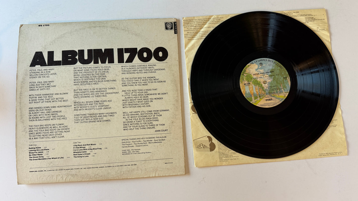 Peter, Paul & Mary Album 1700 Used Vinyl LP VG+\VG