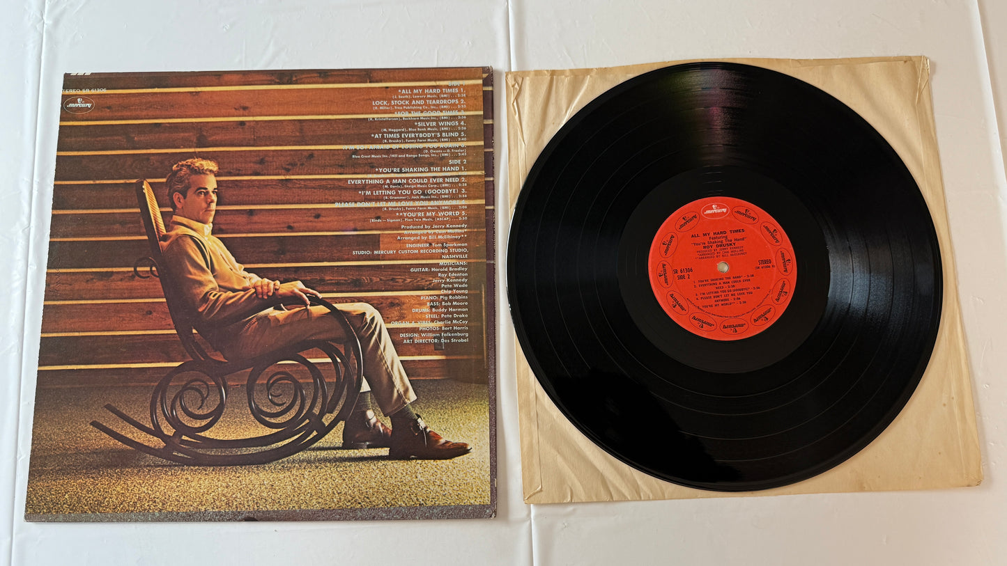 Roy Drusky All My Hard Times Used Vinyl LP VG+\VG+