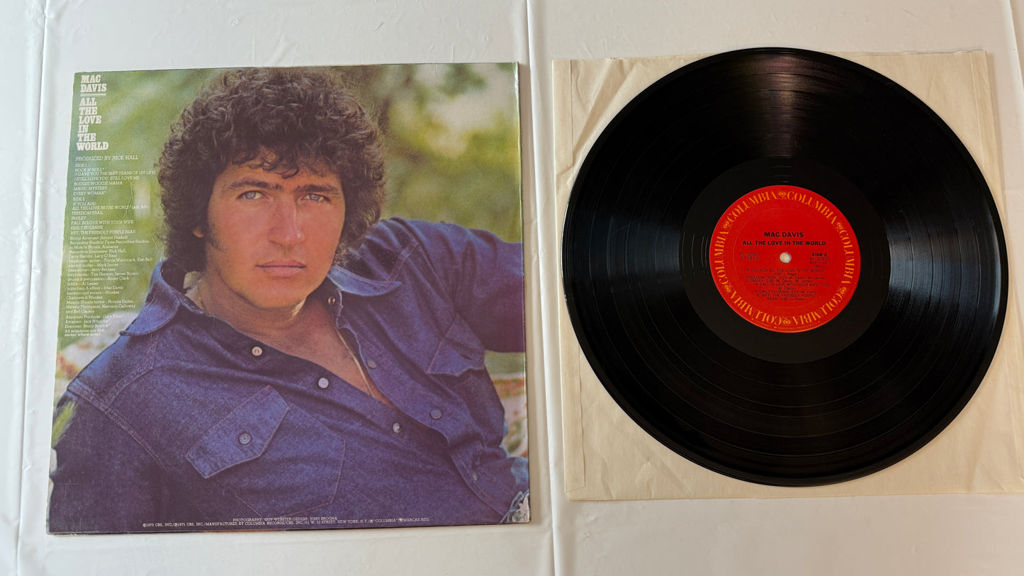 Mac Davis All The Love In The World Used Vinyl LP VG\VG+