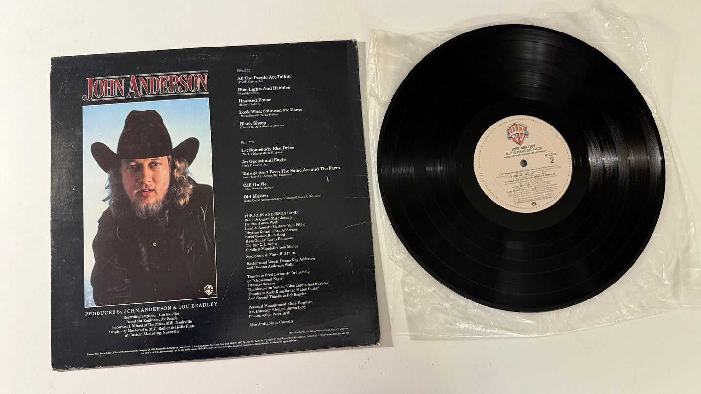 John Anderson All The People Are Talkin' Used Vinyl LP VG+\VG