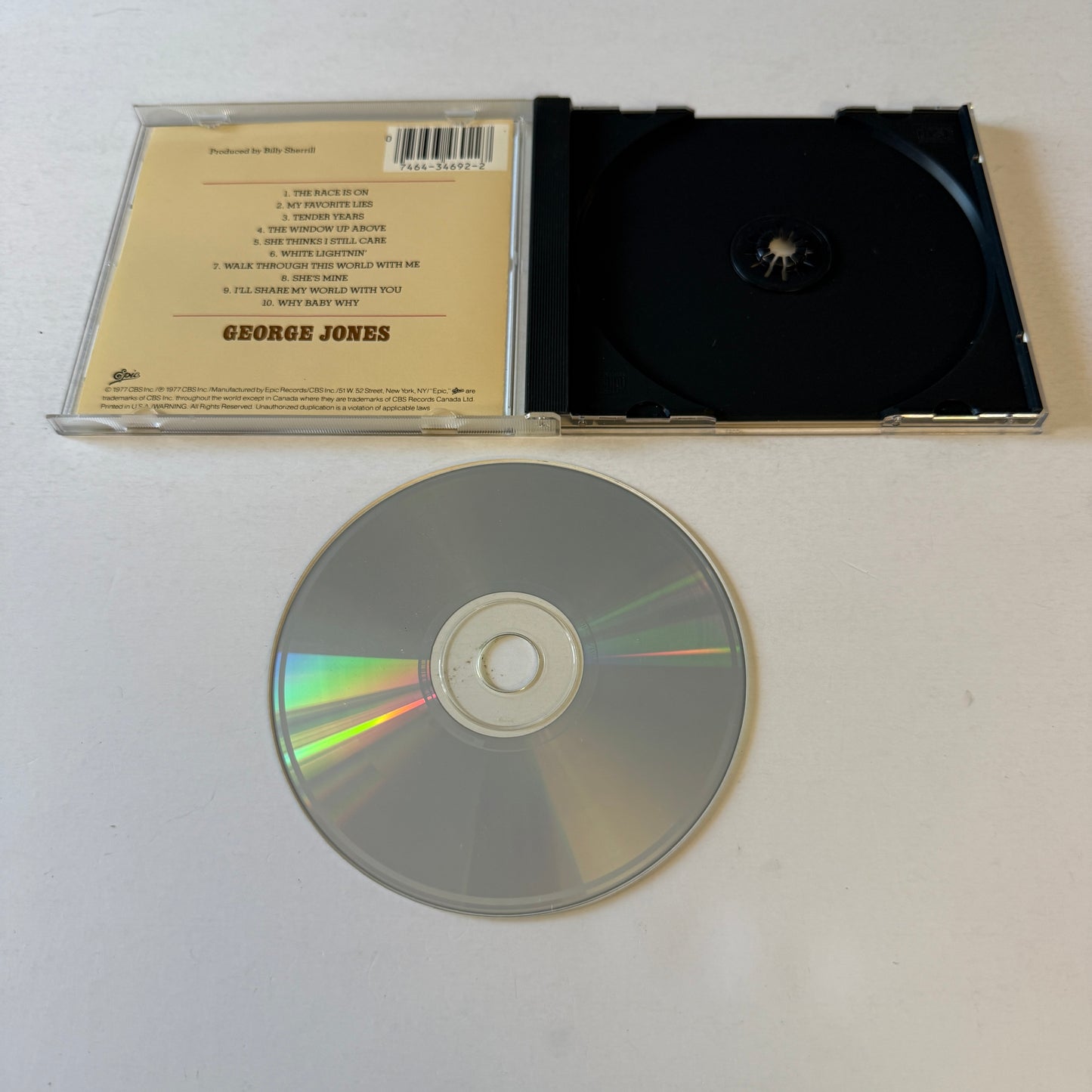George Jones All-Time Greatest Hits - Volume I Used CD VG+\VG