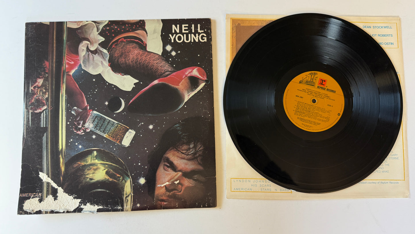 Neil Young American Stars 'N Bars Used Vinyl LP VG+\G+