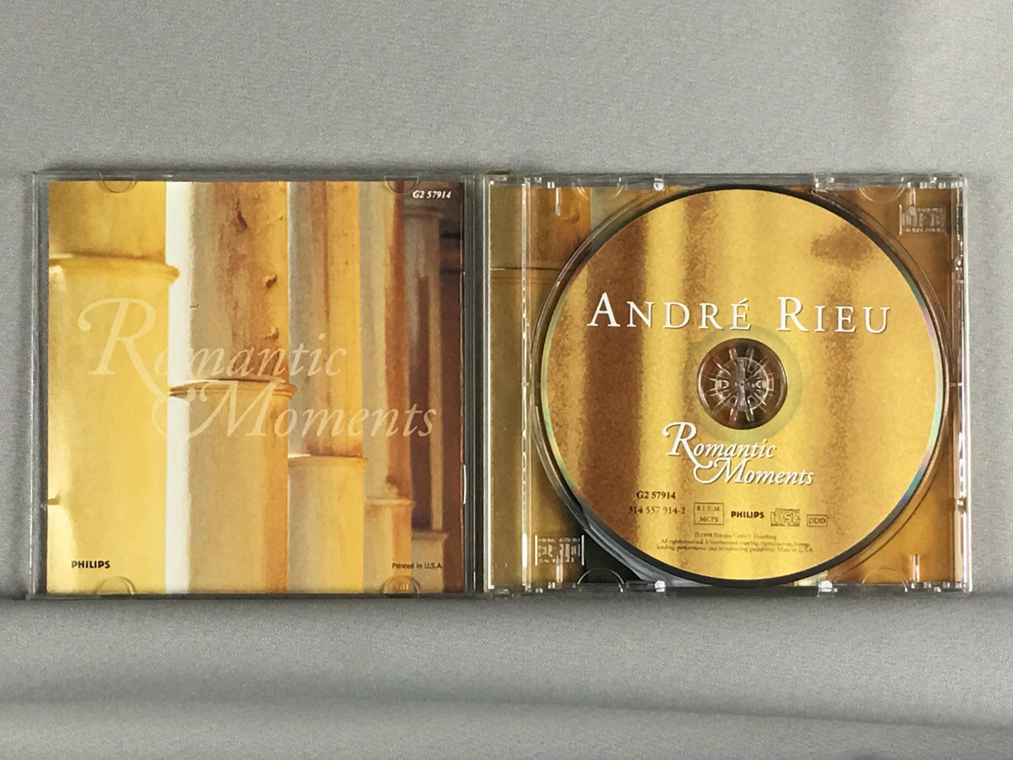 André Rieu Romantic Moments - Orig Press Used CD VG+\VG+ Silver
