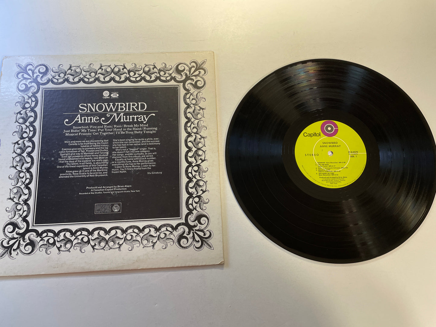 Anne Murray Snowbird Used Vinyl LP VG+\G+ Black