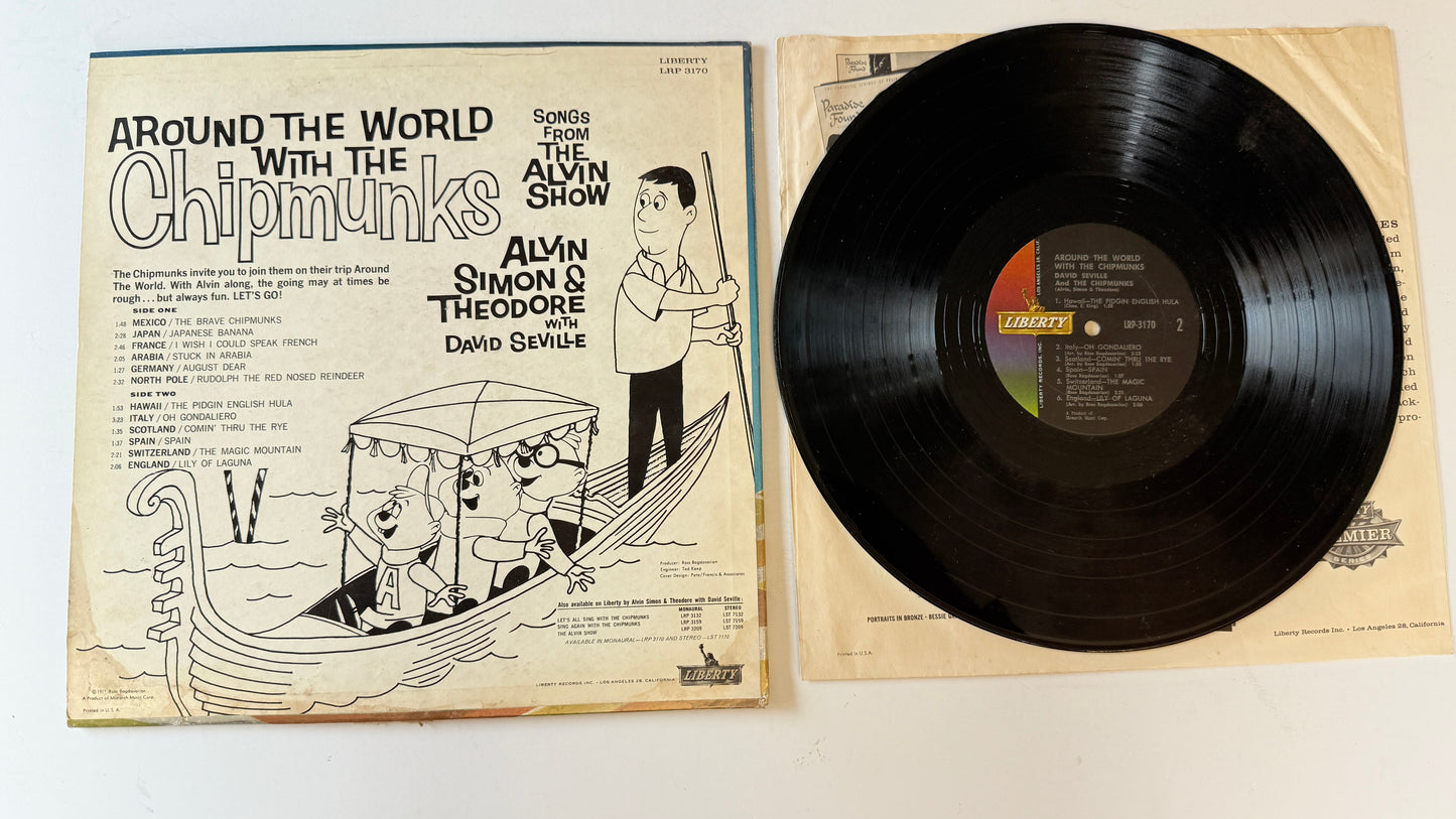 The Chipmunks Around The World With The Chipmunks Used Vinyl LP VG\G+