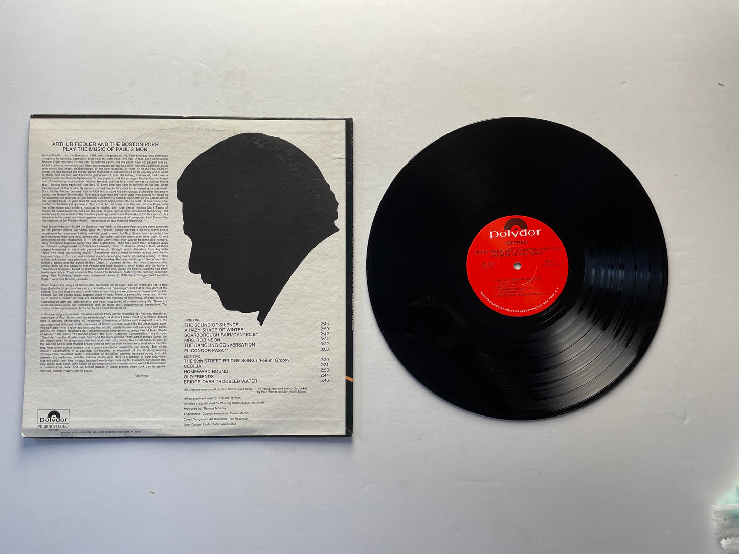 Arthur Fiedler Boston Pops Play The Music Of Paul Simon Used Vinyl LP VG+\VG Black