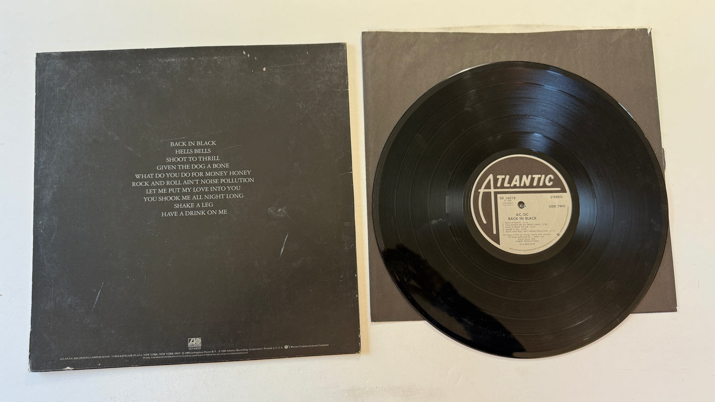 AC/DC Back In Black Used Vinyl LP VG\VG