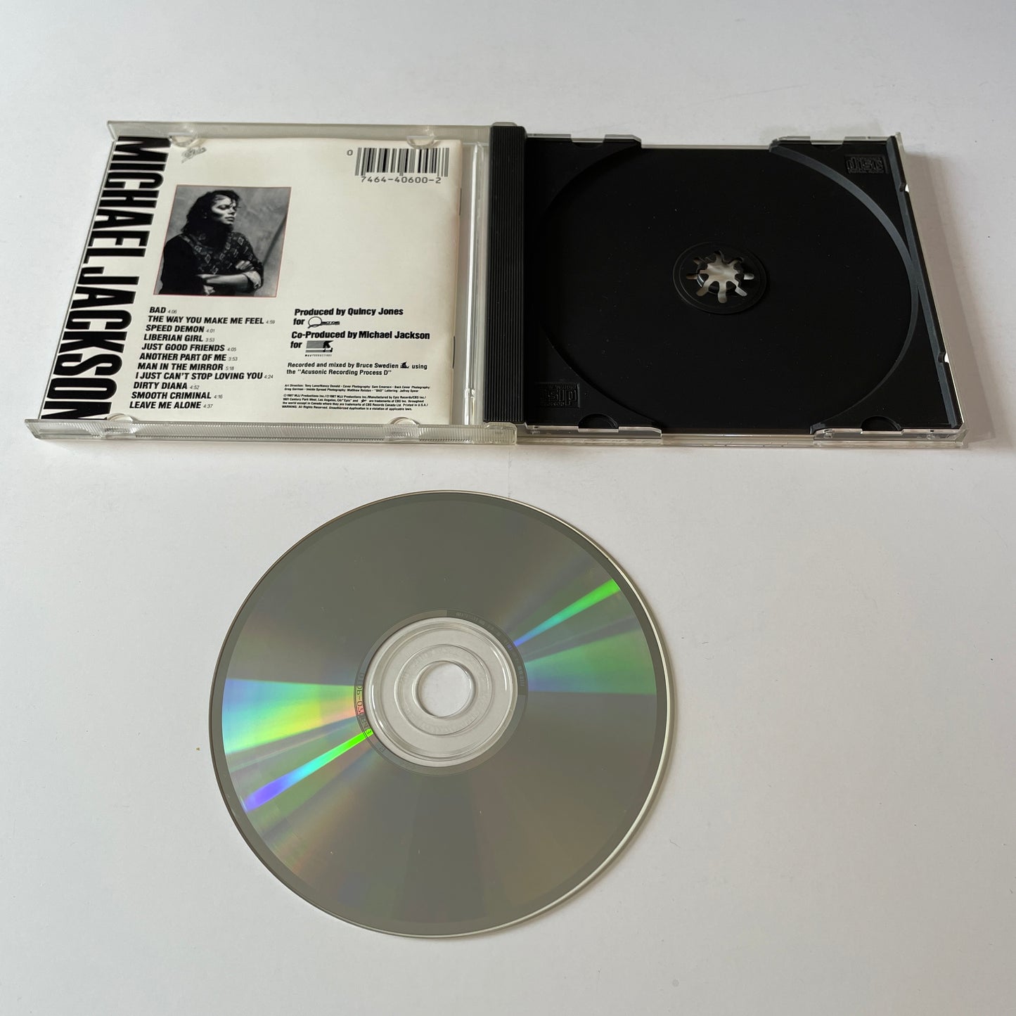 Michael Jackson Bad Used CD VG+\VG+