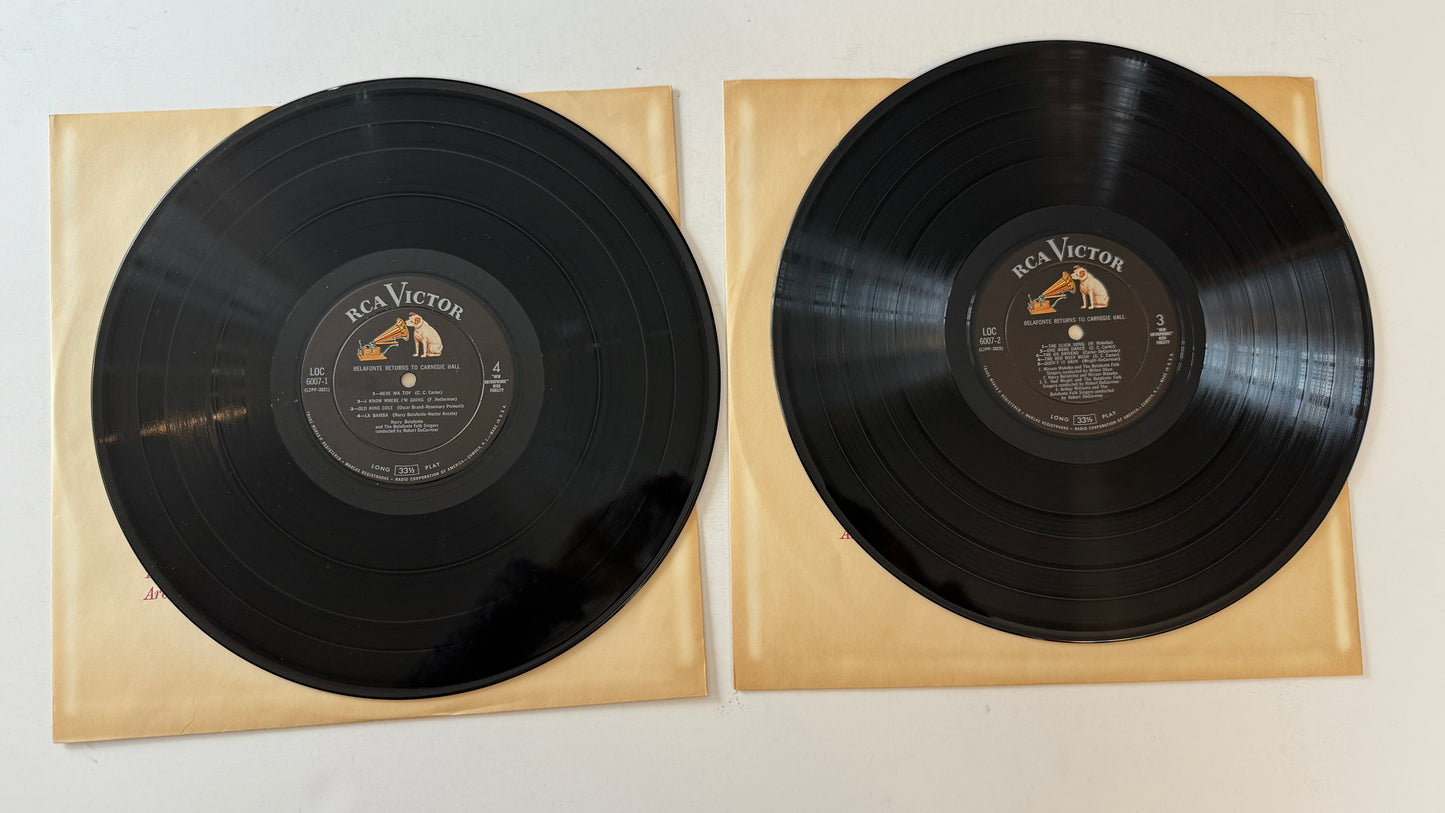 Harry Belafonte Belafonte Returns To Carnegie Hall Used Vinyl 2LP VG+\VG