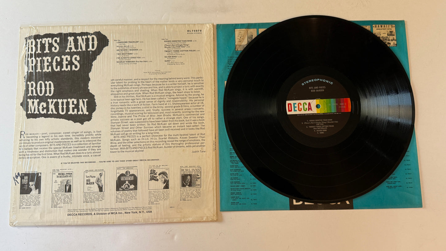 Rod McKuen Bits And Pieces Used Vinyl LP VG+\VG