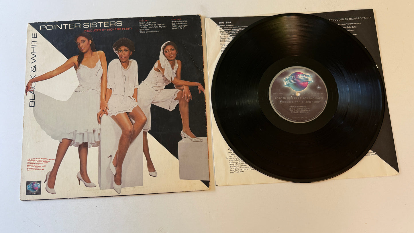 Pointer Sisters Black & White Used Vinyl LP VG+\VG
