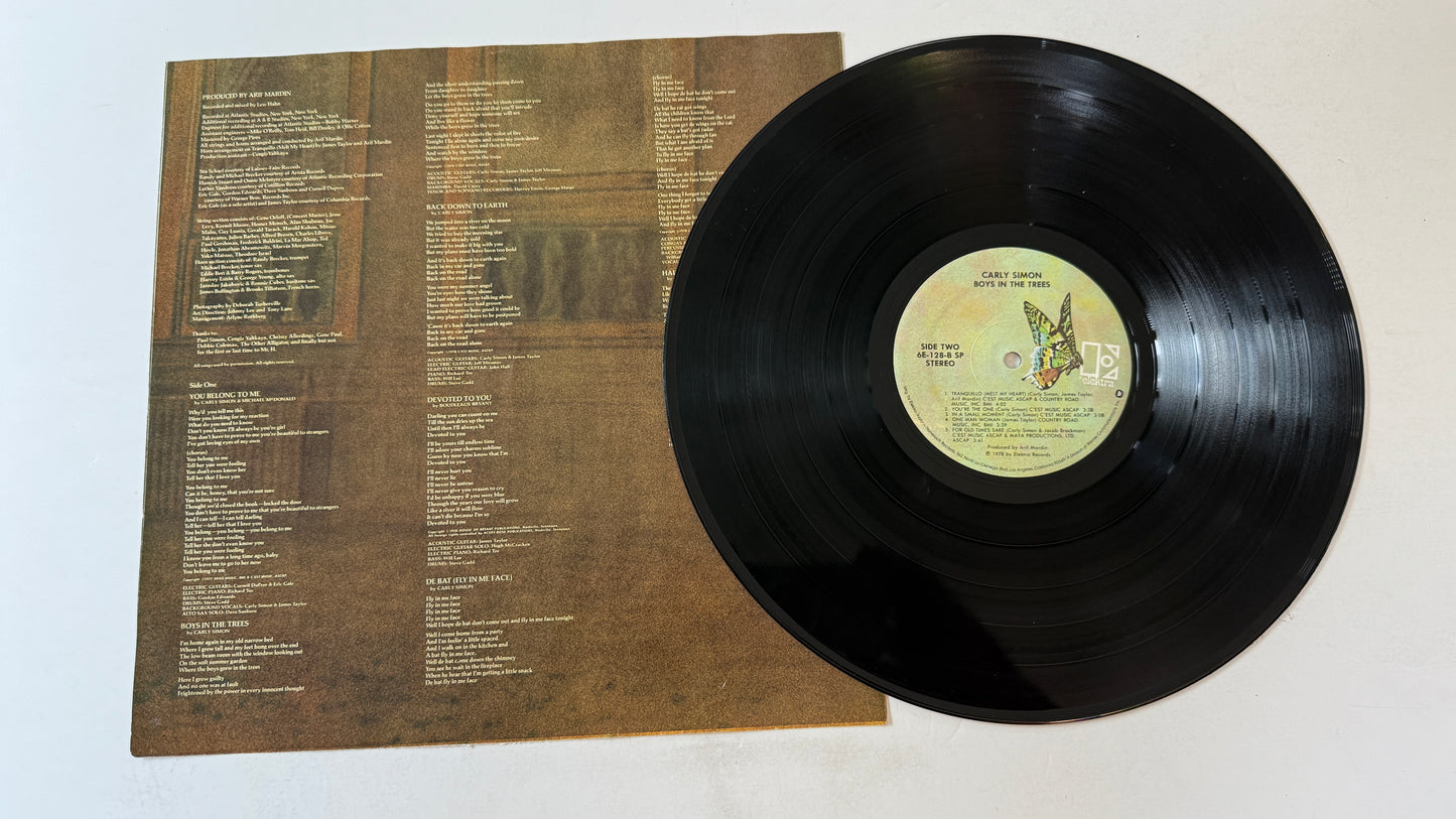 Carly Simon Boys In The Trees Used Vinyl LP VG+\VG