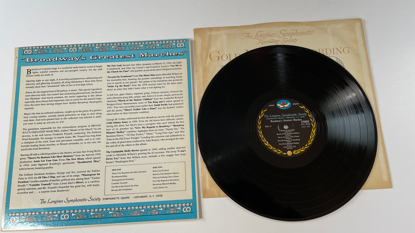 Frederick Fennell Broadway's Greatest Marches Used Vinyl LP VG+\VG+