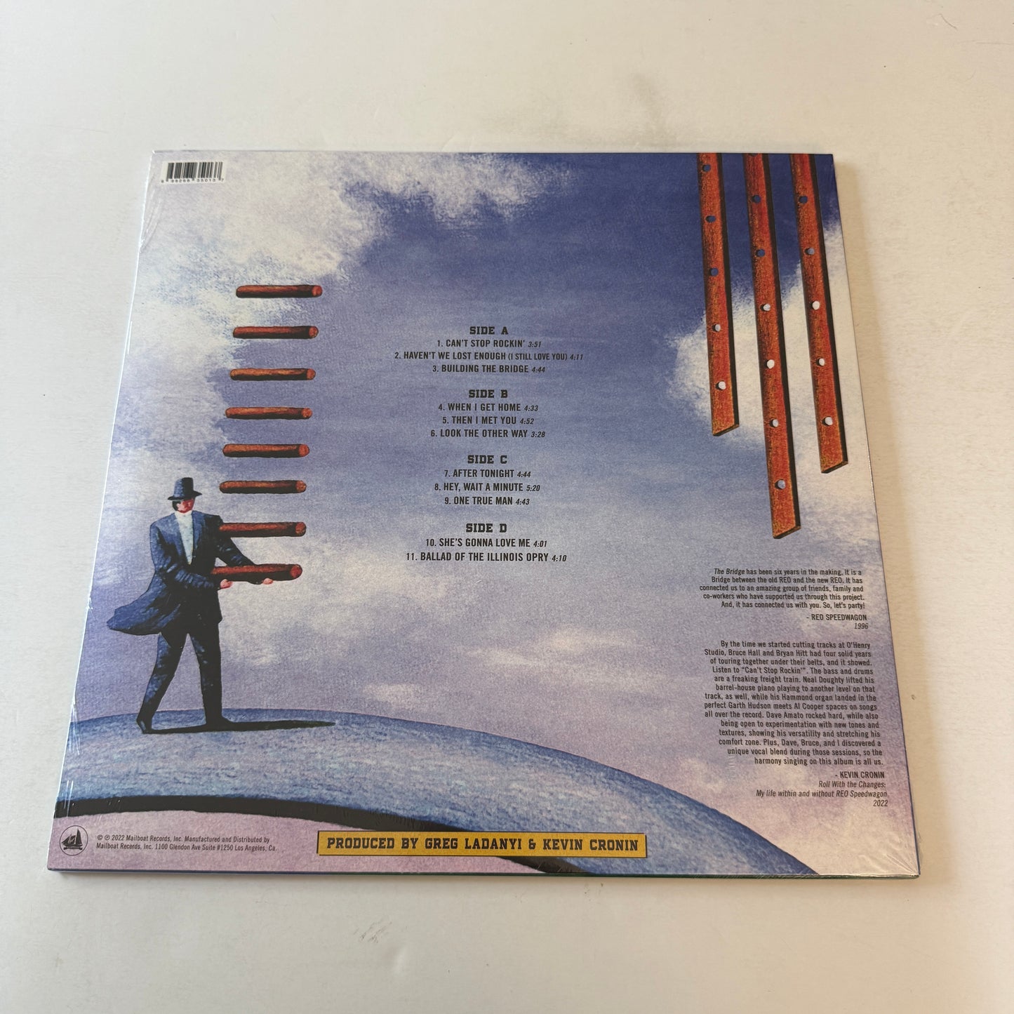 REO Speedwagon Building The Bridge New Vinyl 2LP M\M