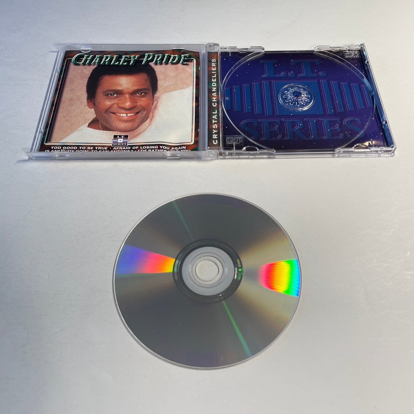 Charley Pride Crystal Chandeliers Used CD VG\VG Silver