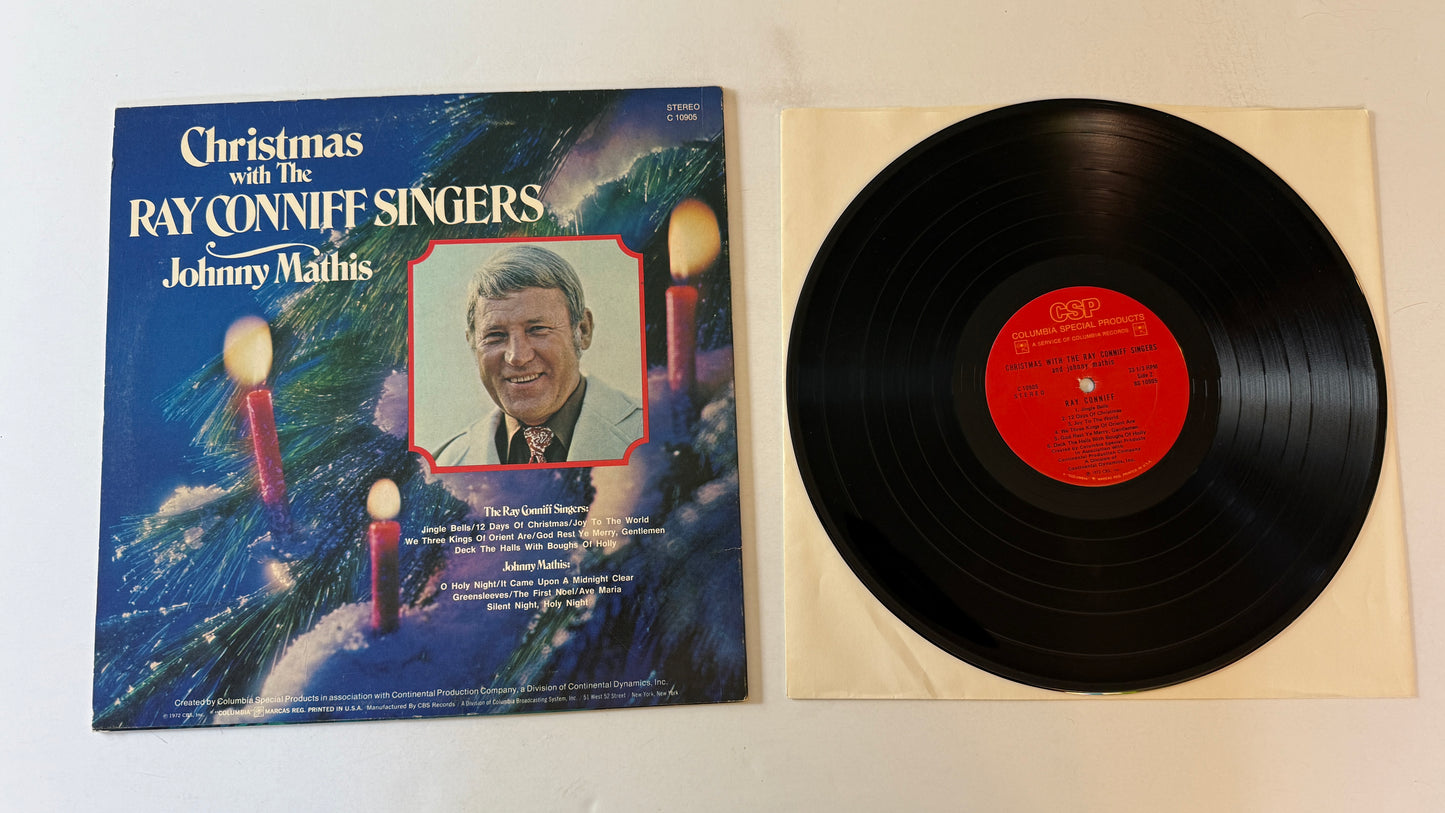Johnny Mathis Christmas With Johnny Mathis And The Ray Conniff Singers / Christmas With The Ray Conniff Singers And Johnny Mathis Used Vinyl LP VG+\VG