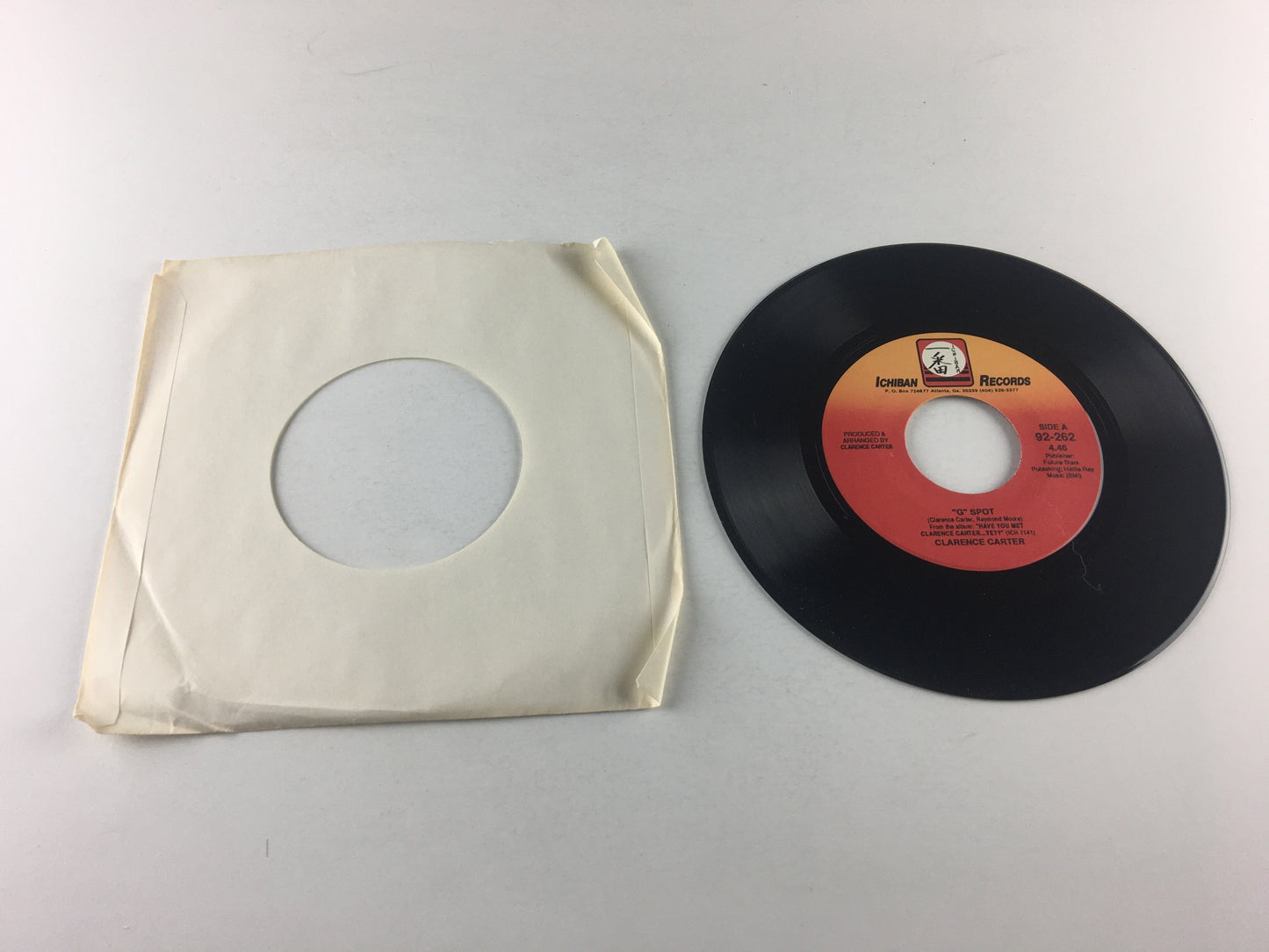 Clarence Carter "G" Spot / Hot Dog Used 45 RPM 7" Vinyl VG+\VG+ Black