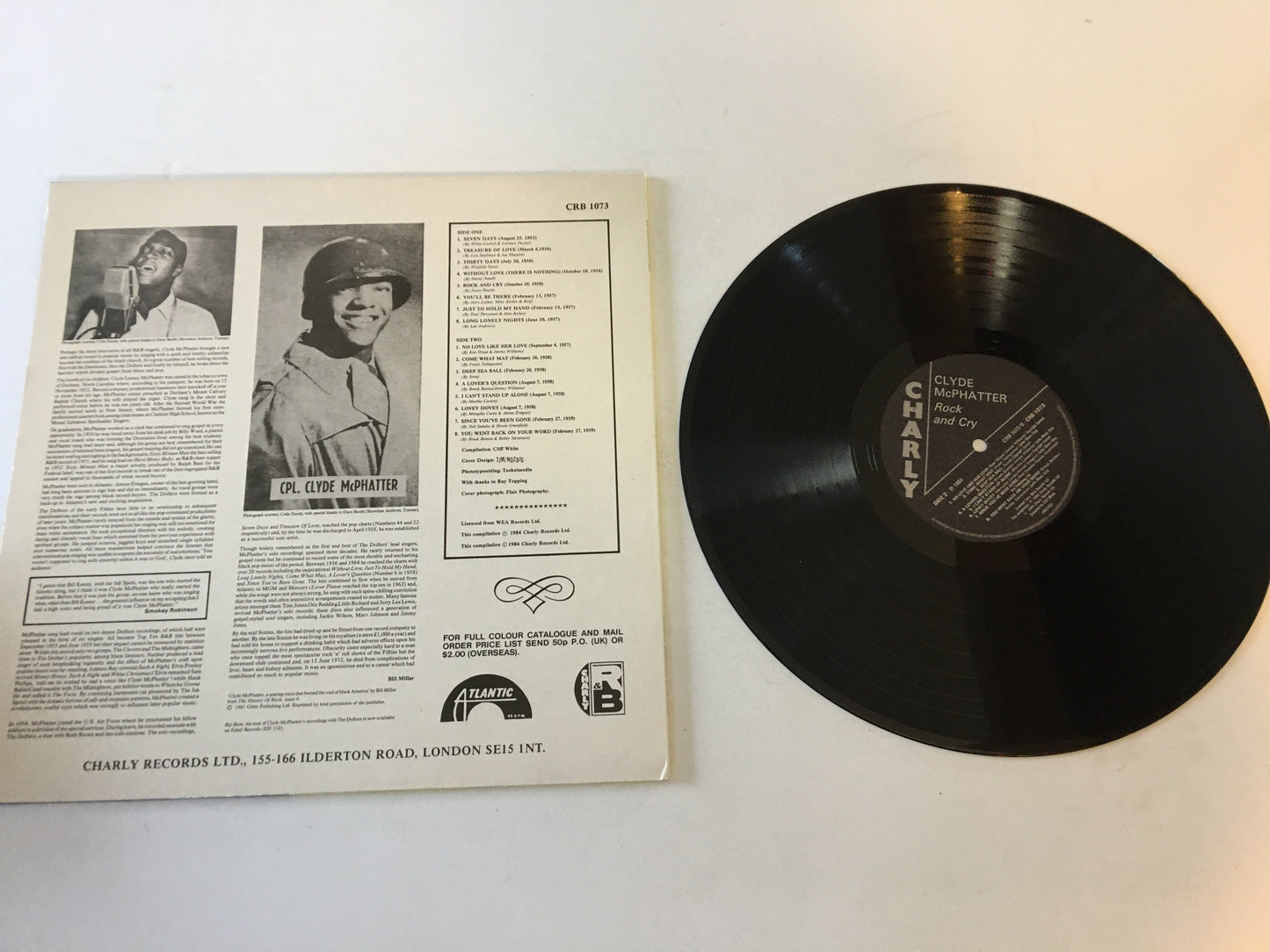 Clyde McPhatter Rock And Cry Used Vinyl LP VG+\VG+ Black